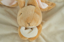 Load image into Gallery viewer, “Guess How Much I Love You” Bunny Security Blanket Lovey, 13.5" Square