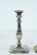 Load image into Gallery viewer, Vintage Gumps Sterling Silver Candlesticks Pair Weighted 10 Inch