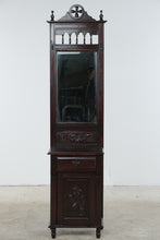Load image into Gallery viewer, Handmade Indonesian Carved Wood Hall Tree with Mirror and Storage