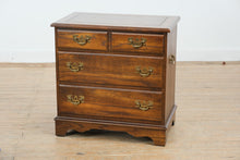 Load image into Gallery viewer, Vintage Hammary Solid Oak Three Drawer Side Table Nightstand