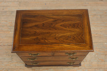 Load image into Gallery viewer, Vintage Hammary Solid Oak Three Drawer Side Table Nightstand
