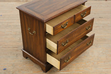 Load image into Gallery viewer, Vintage Hammary Solid Oak Three Drawer Side Table Nightstand