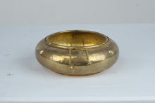Load image into Gallery viewer, Vintage Hammered Brass Planter Bowl Rope Tassel Detail India 10 Inch