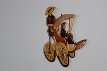 Load image into Gallery viewer, Carved Rickshaw Ride - Hanging Wall Art