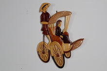 Load image into Gallery viewer, Carved Rickshaw Ride - Hanging Wall Art
