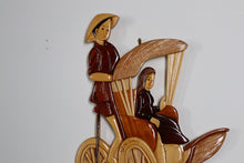 Load image into Gallery viewer, Carved Rickshaw Ride - Hanging Wall Art