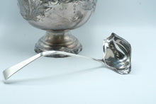 Load image into Gallery viewer, Antique Hand Chased Silver Plate Covered Punch Bowl Tureen with Ladle