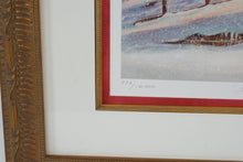 Load image into Gallery viewer, Hand in Hand by Trisha Romance – Limited Edition Signed & Numbered Print (586/10,000) – 24.25" x 29" Framed Winter Scene
