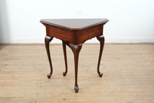 Load image into Gallery viewer, Mahogany Queen Anne Handkerchief Corner Table with Cabriole Legs
