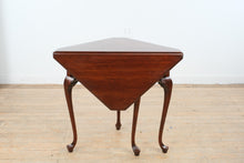 Load image into Gallery viewer, Mahogany Queen Anne Handkerchief Corner Table with Cabriole Legs
