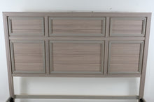 Load image into Gallery viewer, Hartney Mill Gray King Panel Bed Frame Oak Finish