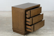 Load image into Gallery viewer, Havertys Wood Three Drawer Nightstand with Power Outlet and USB Charging