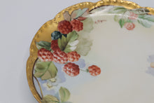 Load image into Gallery viewer, Haviland France Hand Painted Plate with Raspberries – Signed N. Topin