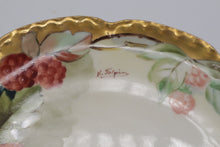 Load image into Gallery viewer, Haviland France Hand Painted Plate with Raspberries – Signed N. Topin