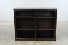 Load image into Gallery viewer, Hayneedle Dark Espresso Wood Adjustable Bookcase with Six Open Shelves