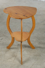 Load image into Gallery viewer, Heart Shaped Pine Accent Table with Lower Shelf