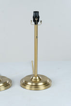 Load image into Gallery viewer, Heath and Hand with Magnolia Brass Table Lamps Pair 17 Inch Modern Traditional