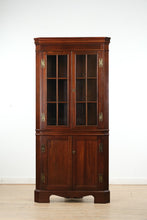 Load image into Gallery viewer, Heirloom Mahogany Corner Cabinet by Craftique