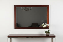 Load image into Gallery viewer, Craftique Mahogany Wall Mirror Beveled Glass Heirloom Style 49x33