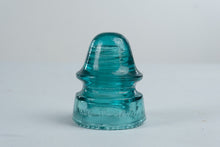Load image into Gallery viewer, Antique Hemingray 19 Aqua Glass Telephone Insulator Made in USA
