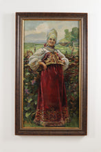 Load image into Gallery viewer, "At The Outskirts" - Oil on Canvas by Konstantin Makovsky (1839 - 1915)