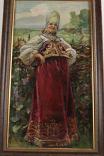Load image into Gallery viewer, "At The Outskirts" - Oil on Canvas by Konstantin Makovsky (1839 - 1915)