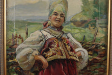 Load image into Gallery viewer, "At The Outskirts" - Oil on Canvas by Konstantin Makovsky (1839 - 1915)
