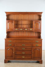 Load image into Gallery viewer, Henkel Harris Solid Black Cherry Buffet with Upper Hutch