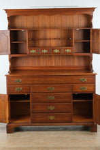 Load image into Gallery viewer, Henkel Harris Solid Black Cherry Buffet with Upper Hutch