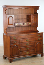 Load image into Gallery viewer, Henkel Harris Solid Black Cherry Buffet with Upper Hutch