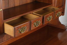 Load image into Gallery viewer, Henkel Harris Solid Black Cherry Buffet with Upper Hutch