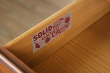 Load image into Gallery viewer, Henkel Harris Solid Black Cherry Buffet with Upper Hutch