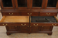 Load image into Gallery viewer, Henkel Harris Wild Black Cherry Breakfront China Cabinet Dated 1994