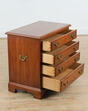 Load image into Gallery viewer, Henkel Harris Solid Wild Black Cherry Nightstand with Brass Hardware