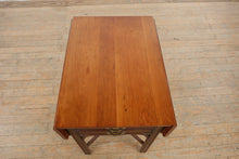 Load image into Gallery viewer, Henkel Harris Solid Cherry Drop Leaf Side Table with Drawers