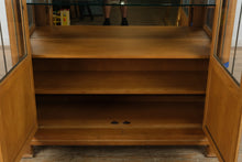 Load image into Gallery viewer, Henredon Monumental Aegean Crystal Curio China Hutch Cabinet