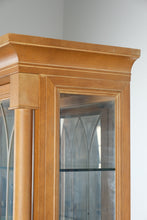 Load image into Gallery viewer, Henredon Monumental Aegean Crystal Curio China Hutch Cabinet