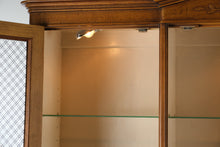 Load image into Gallery viewer, Henredon Lighted Display Cabinet with Wire Mesh Doors and Storage - Online Only