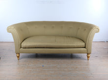 Load image into Gallery viewer, Henredon Schoonbeck Collection Curved Tufted Sofa with Giltwood Legs