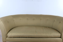 Load image into Gallery viewer, Henredon Schoonbeck Collection Curved Tufted Sofa with Giltwood Legs