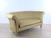 Load image into Gallery viewer, Henredon Schoonbeck Collection Curved Tufted Sofa with Giltwood Legs