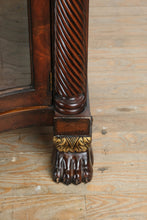 Load image into Gallery viewer, Henredon Natchez Collection Mahogany Sideboard with Black Marble Top and Lighted Curio Cabinets