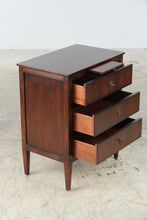 Load image into Gallery viewer, Henredon Acquisitions Three-Drawer Mahogany Accent Chest with Brass Hardware