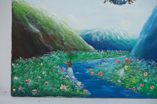 Load image into Gallery viewer, “Floating Basket” by Henry C. Arias – Original Oil Painting on Canvas – 24” x 36” (1990)