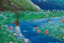 Load image into Gallery viewer, “Floating Basket” by Henry C. Arias – Original Oil Painting on Canvas – 24” x 36” (1990)