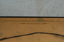 Load image into Gallery viewer, Hitchcock Alford and Co Black Gold Stenciled Wall Mirror 21 x 19
