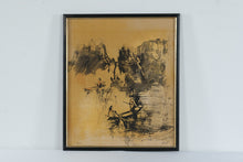 Load image into Gallery viewer, Hoi Lebadang Canoeist Original Signed Lithograph 9 of 375 Vintage