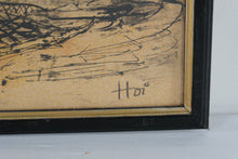 Load image into Gallery viewer, Hoi Lebadang Canoeist Original Signed Lithograph 9 of 375 Vintage