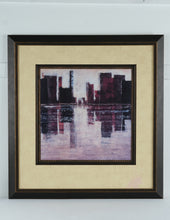 Load image into Gallery viewer, Cape Edwin Vision I Abstract Cityscape Painting Framed Contemporary Wall Art 36x38