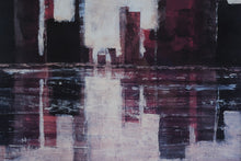 Load image into Gallery viewer, Cape Edwin Vision I Abstract Cityscape Painting Framed Contemporary Wall Art 36x38